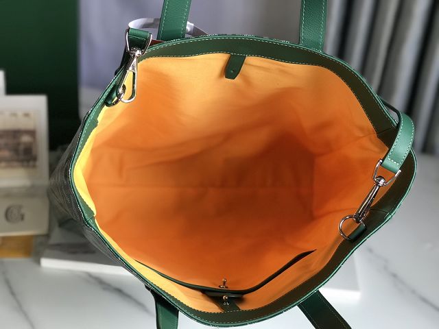 Goyard original canvas voltaire bag GY0055 green
