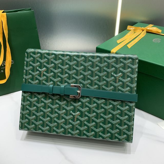 Goyard original canvas 8 watch case GY0035 green