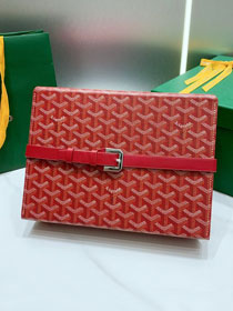 Goyard original canvas 8 watch case GY0035 red