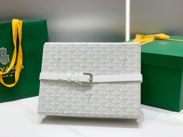 Goyard original canvas 8 watch case GY0035 white