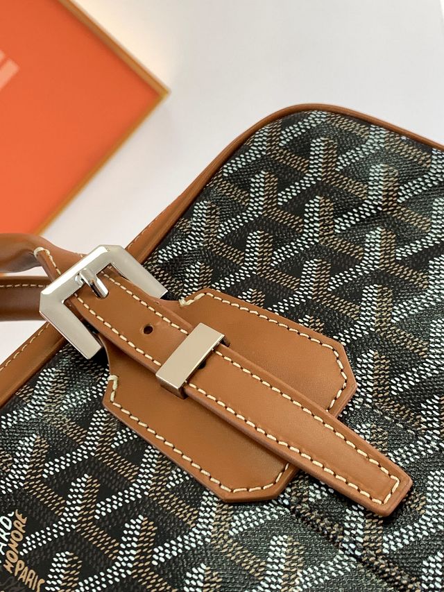Goyard original canvas ambassade document case GY0060 black&brown