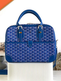 Goyard original canvas ambassade document case GY0060 blue