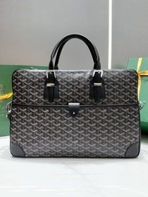 Goyard original canvas ambassade document case gm GY0063 black