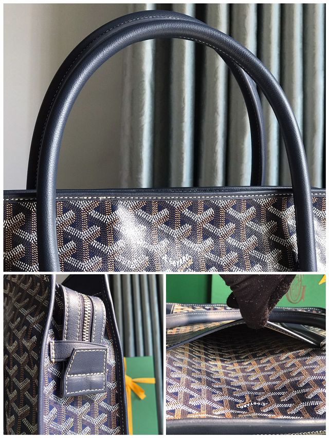 Goyard original canvas bourgogne bag GY0062 navy blue