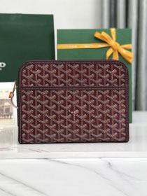 Goyard original canvas clutch GY0008 burgundy