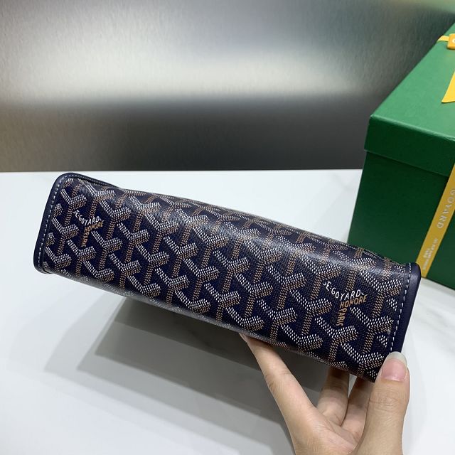 Goyard original canvas clutch GY0008 navy blue