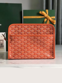 Goyard original canvas clutch GY0008 orange