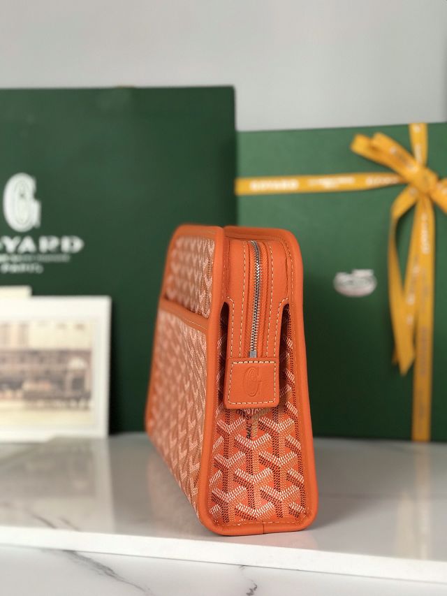 Goyard original canvas clutch GY0008 orange