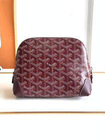 Goyard original canvas vendome cosmetic pouch GY0059 burgundy