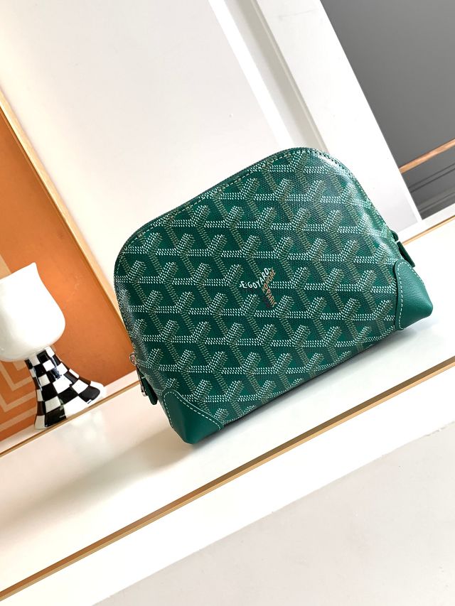 Goyard original canvas vendome cosmetic pouch GY0059 green