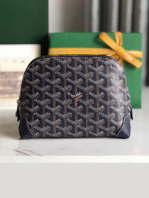 Goyard original canvas vendome cosmetic pouch GY0059 navy blue