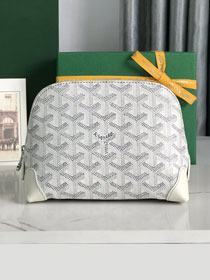 Goyard original canvas vendome cosmetic pouch GY0059 white