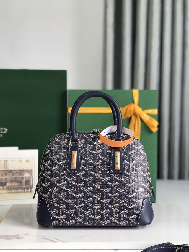 Goyard original canvas vendome mini bag GY0061 navy blue