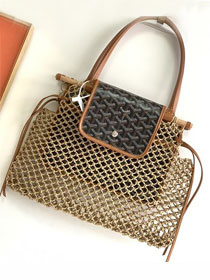 Goyard original raffia mesh aligre bag GY0060 black