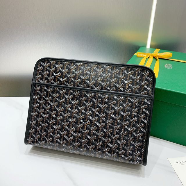 Goyard original canvas large clutch GY0063 black