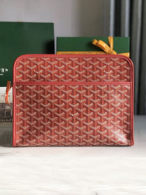 Goyard original canvas large clutch GY0063 red