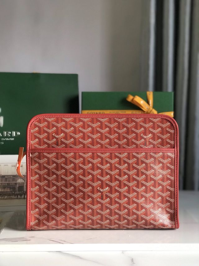 Goyard original canvas large clutch GY0063 red