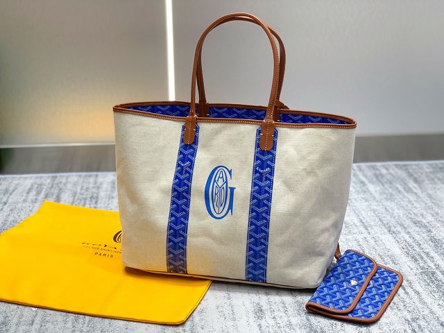 Goyard original cotton saint louis PM bag GY0064 blue