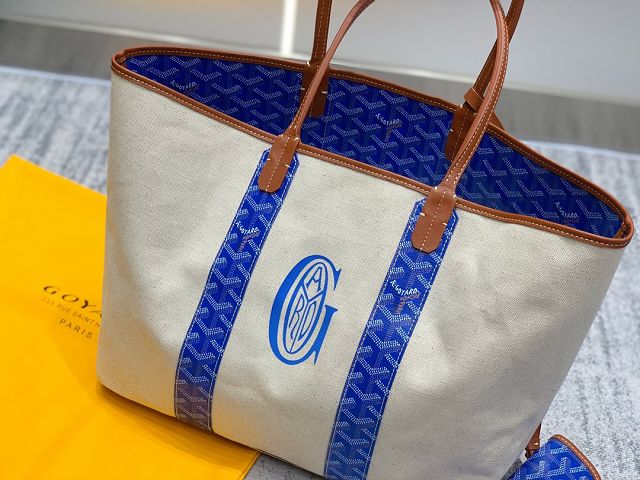 Goyard original cotton saint louis PM bag GY0064 blue