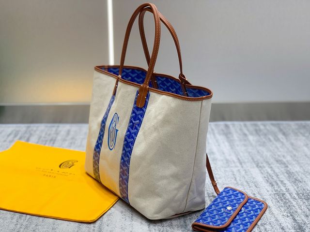 Goyard original cotton saint louis PM bag GY0064 blue