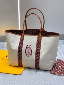 Goyard original cotton saint louis PM bag GY0064 burgundy