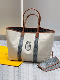 Goyard original cotton saint louis PM bag GY0064 grey