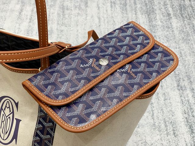 Goyard original cotton saint louis PM bag GY0064 navy blue