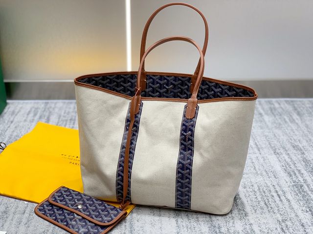 Goyard original cotton saint louis PM bag GY0064 navy blue