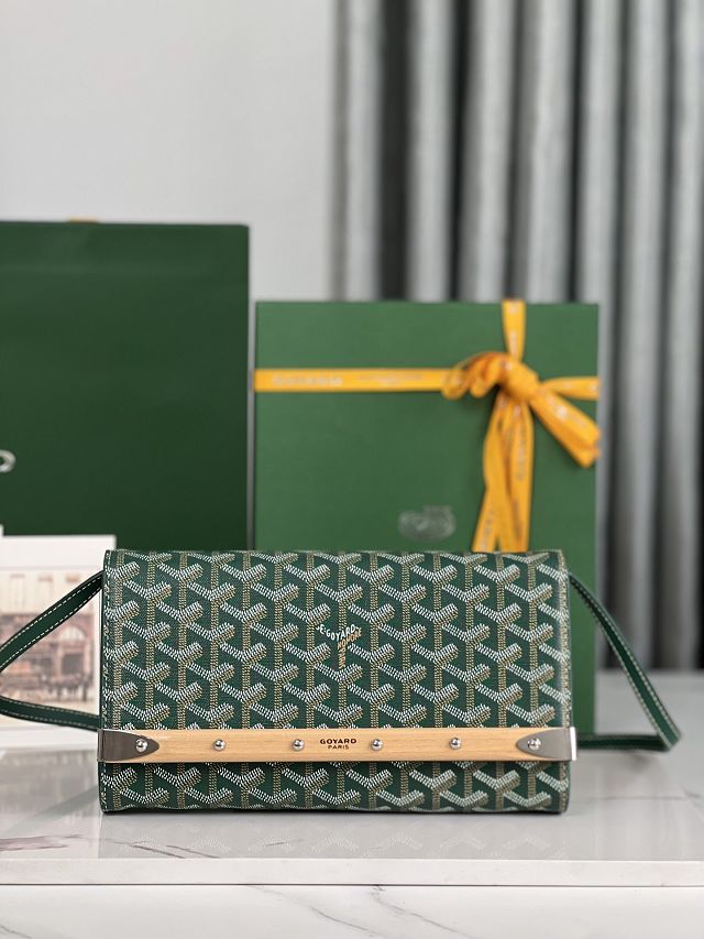 Goyard original canvas monte-carlo PM clutch GY0071 green