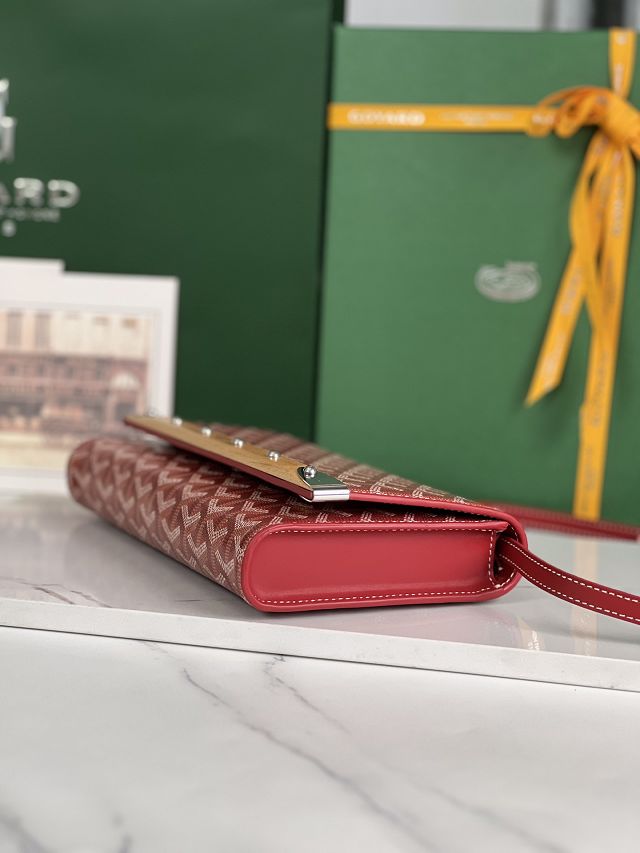 Goyard original canvas monte-c                                   arlo PM clutch GY0071 red