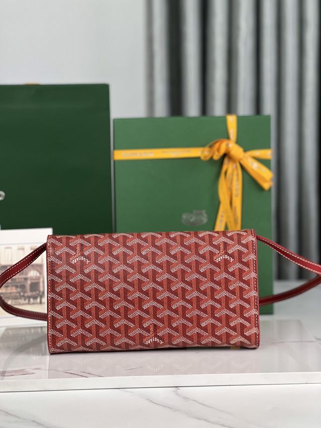 Goyard original canvas monte-c                                   arlo PM clutch GY0071 red