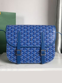 Goyard original canvas belvedere MM bag GY0072 blue