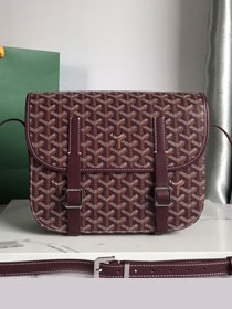 Goyard original canvas belvedere MM bag GY0072 burgundy