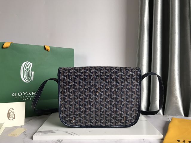 Goyard original canvas belvedere MM bag GY0072 navy blue