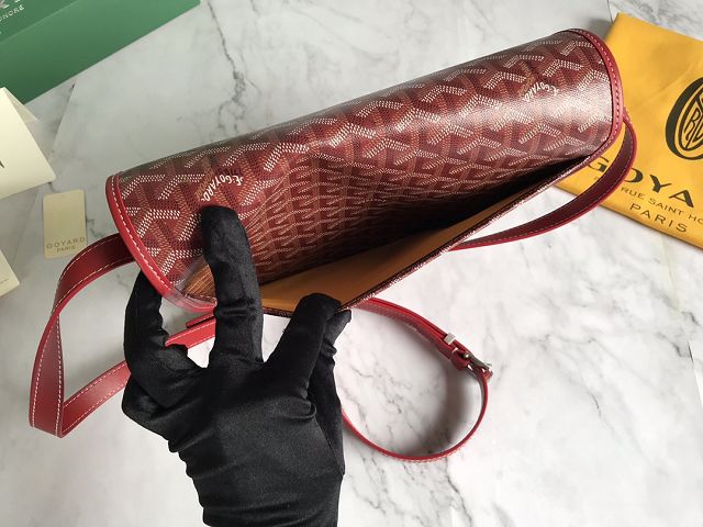 Goyard original canvas belvedere MM bag GY0072 red