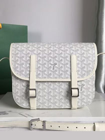 Goyard original canvas belvedere MM bag GY0072 white