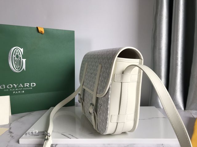 Goyard original canvas belvedere MM bag GY0072 white