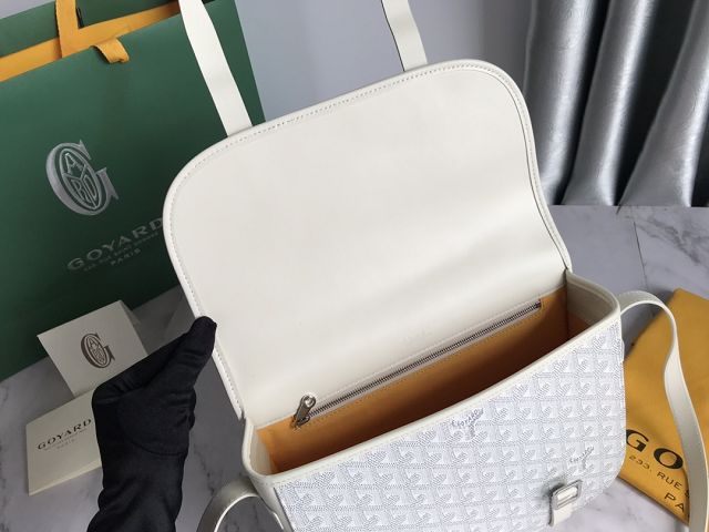 Goyard original canvas belvedere MM bag GY0072 white