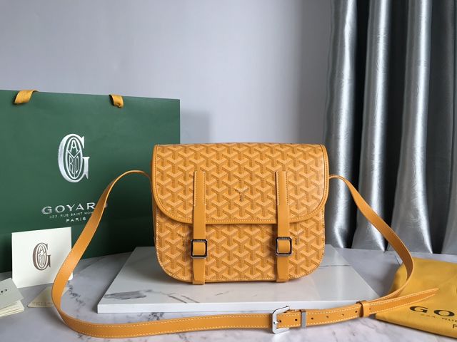 Goyard original canvas belvedere MM bag GY0072 yellow