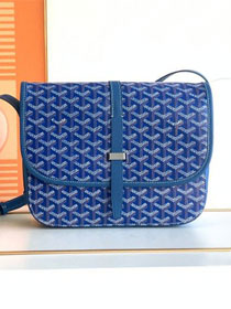 Goyard original canvas belvedere MM bag GY0073 blue