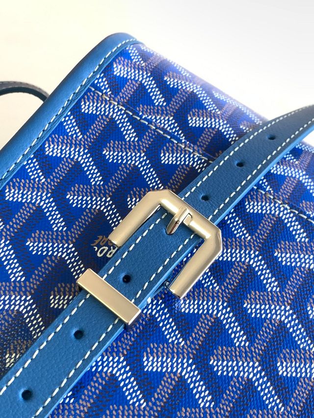 Goyard original canvas belvedere MM bag GY0073 blue