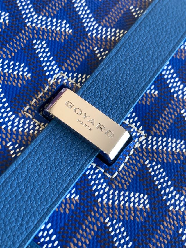 Goyard original canvas belvedere MM bag GY0073 blue