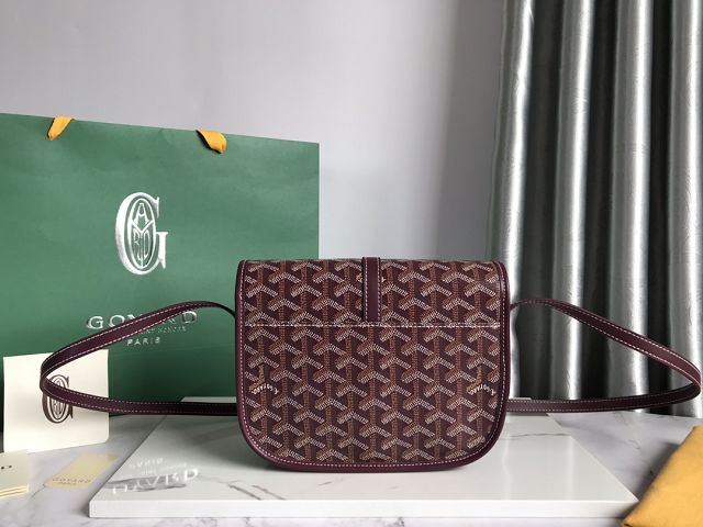 Goyard original canvas belvedere bag GY0012 burgundy