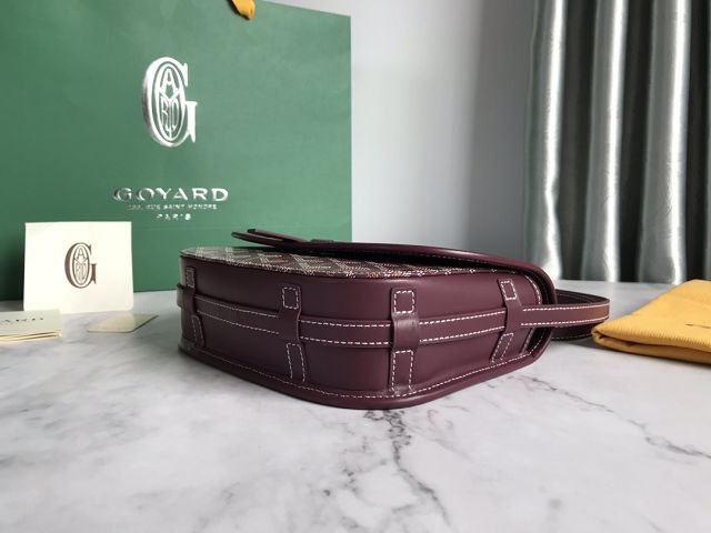 Goyard original canvas belvedere bag GY0012 burgundy