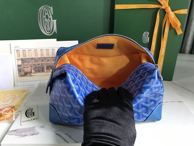 Goyard original canvas bowling 25 toiletry bag GY0068 blue