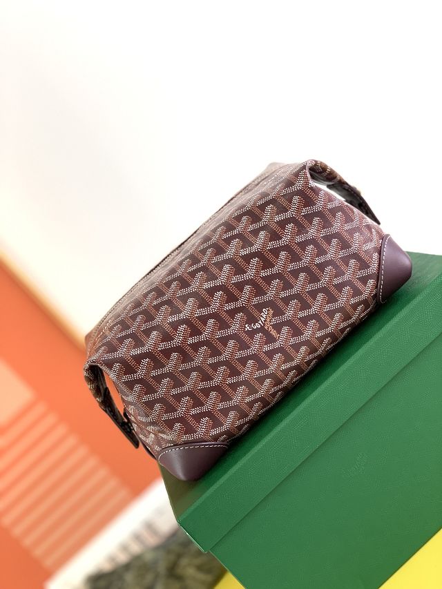 Goyard original canvas bowling 25 toiletry bag GY0068 burgundy