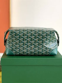 Goyard original canvas bowling 25 toiletry bag GY0068 green