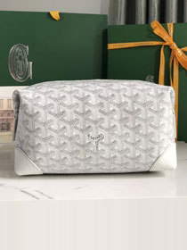 Goyard original canvas bowling 25 toiletry bag GY0068 white