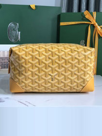 Goyard original canvas bowling 25 toiletry bag GY0068 yellow