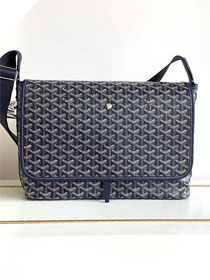 Goyard original canvas capetien messenger bag GY0067 navy blue